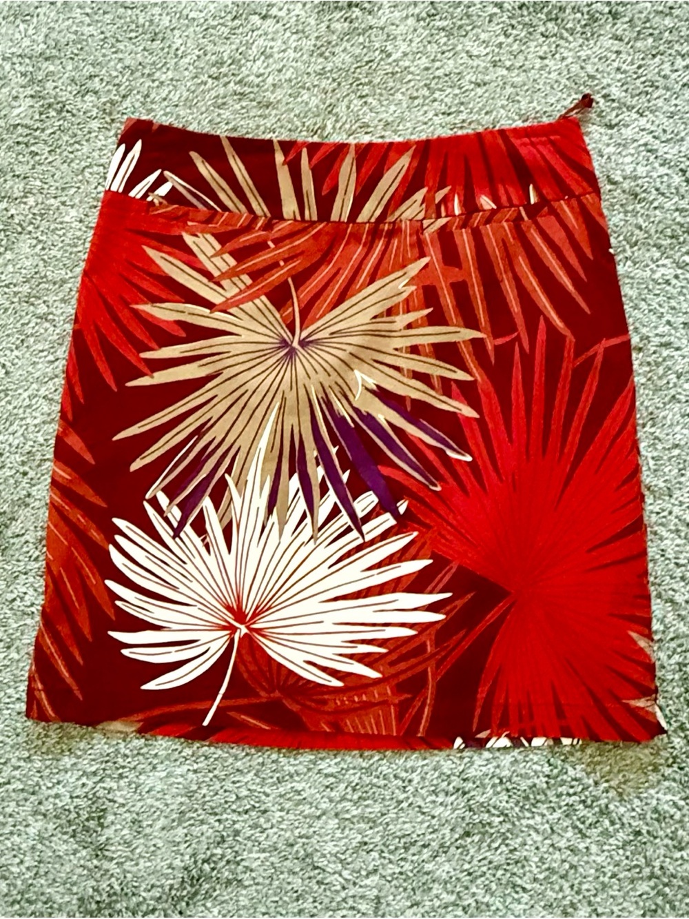 🌴 GAP Tropical Palm Leaf Print Mini Skirt - Size 4 🌴